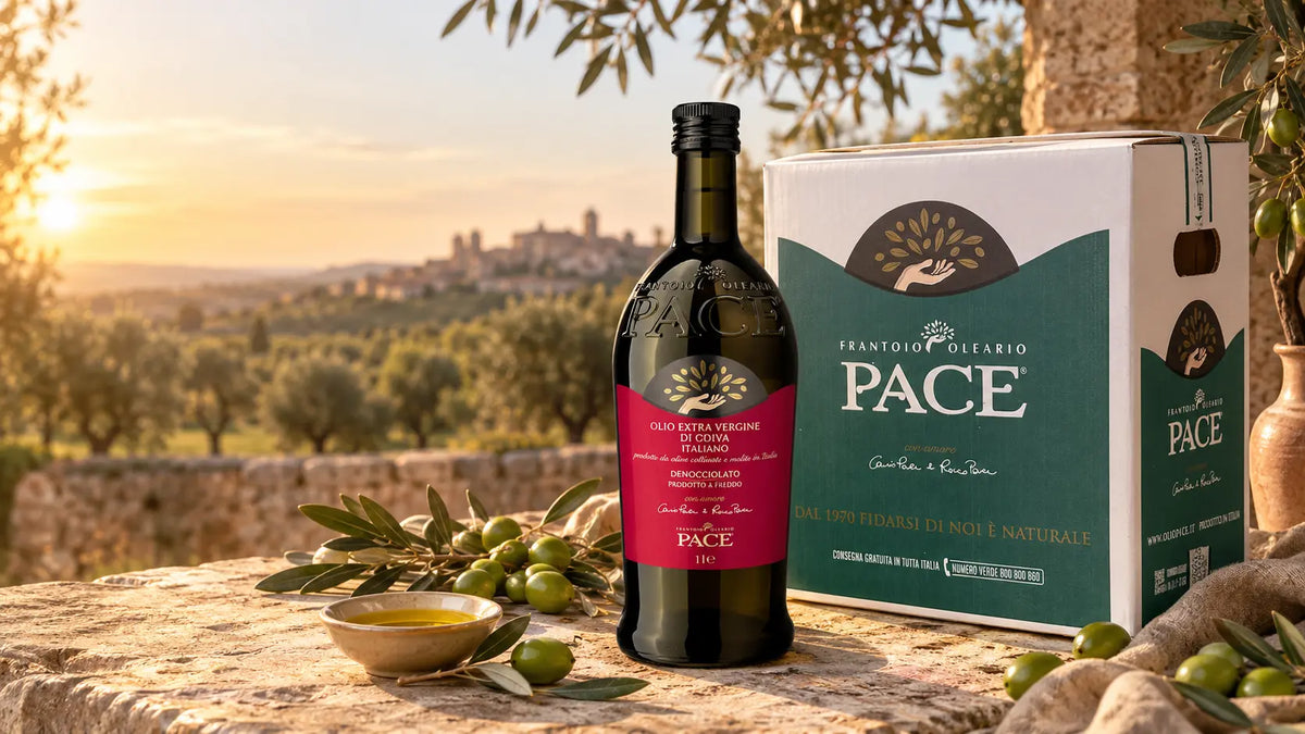 OlioPace Extravergine con confezione regalo, spedizione gratuita