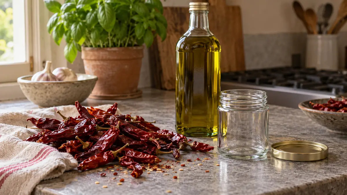 Olio piccante fatto in casa: tutto quello che devi sapere