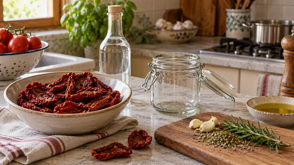 Pomodori secchi sott'olio: ricetta, sterilizzazione e conservazione