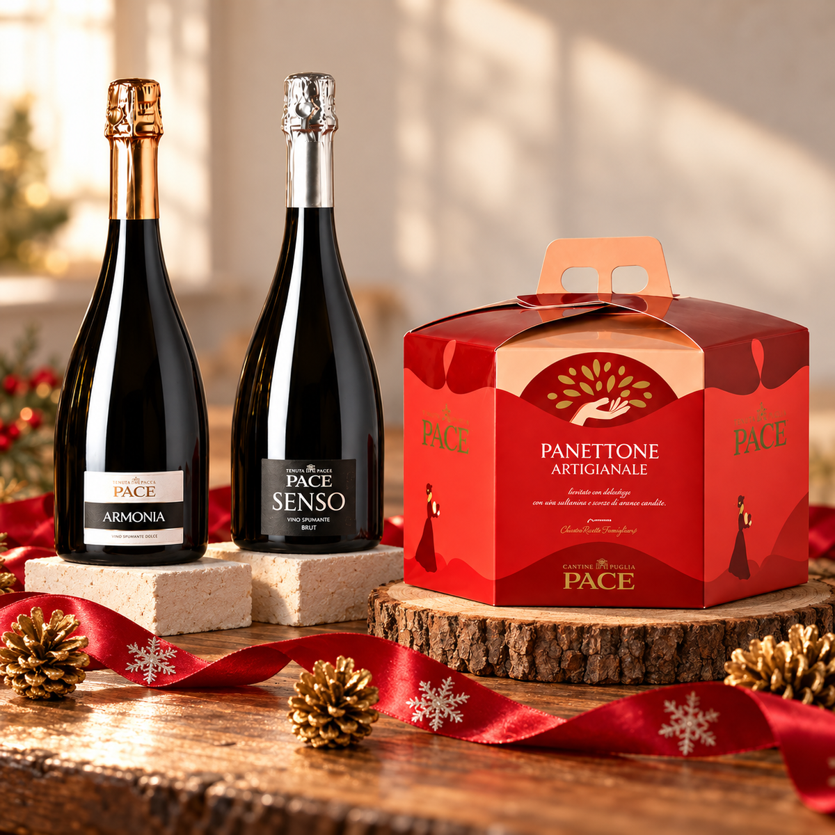 Geschenkbox Bollicine di Natale