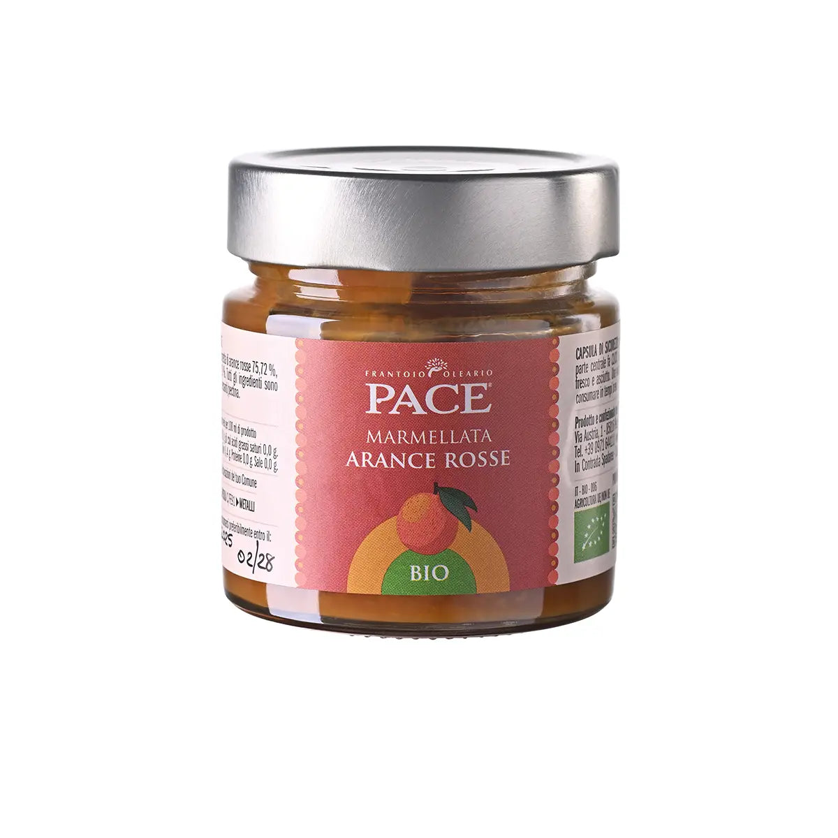 Marmellata Biologica di Arance Rosse - vaso da 230 g