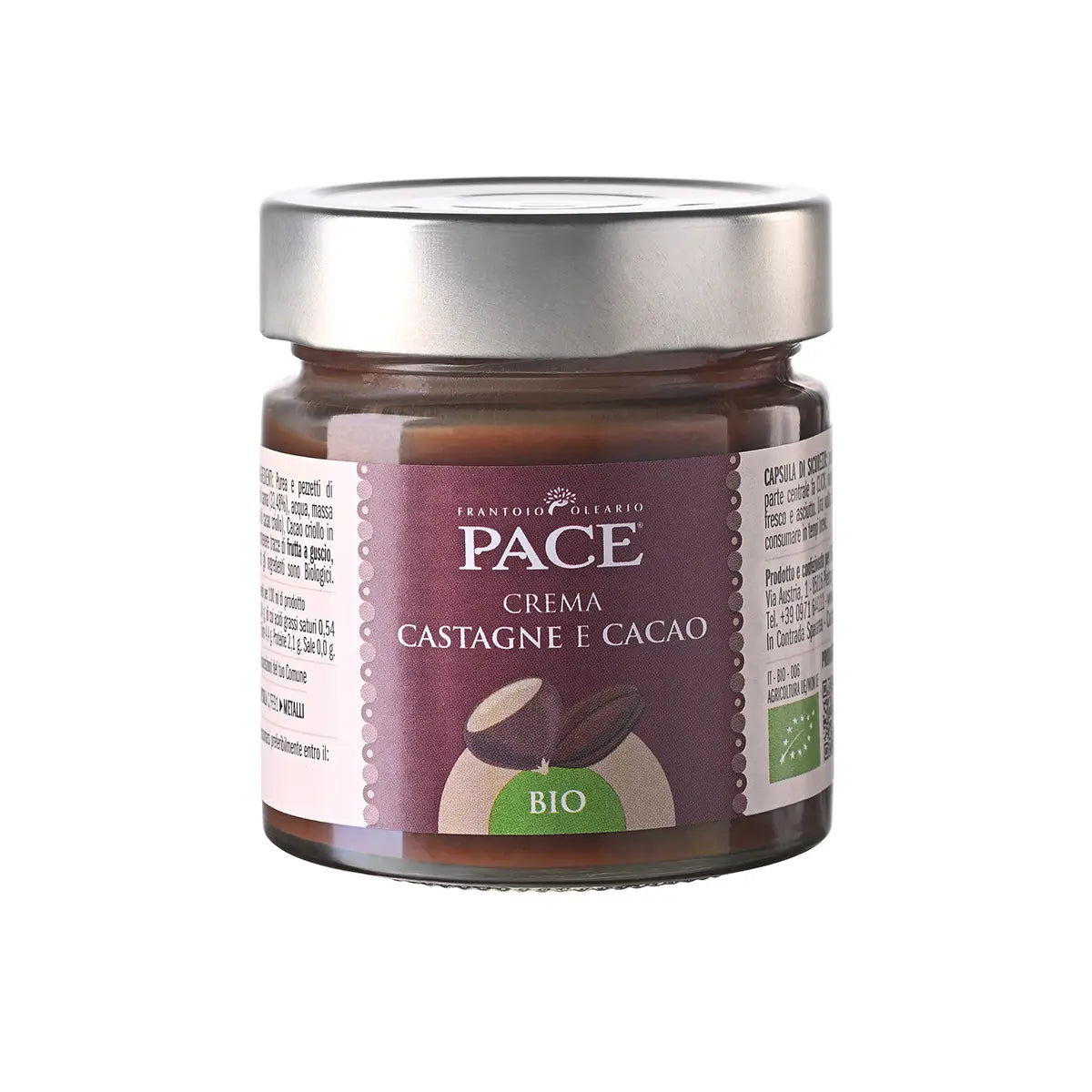 Crema biologica di Castagne e Cacao - vaso da 230 g
