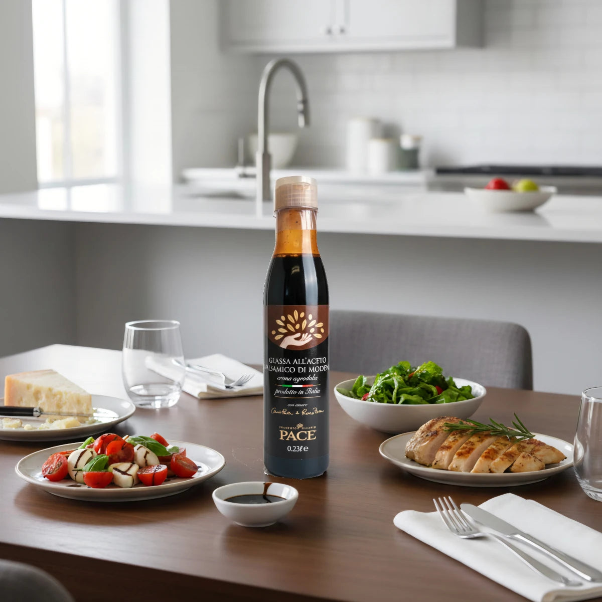 Mit Balsamico-Essig aus Modena g.g.A. glasieren.